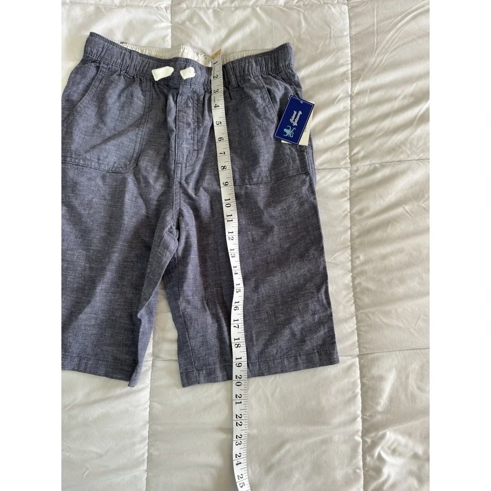 NWT Gymboree Blue Chambray Prairie Fields Shorts Size 12 Drawstring Pockets